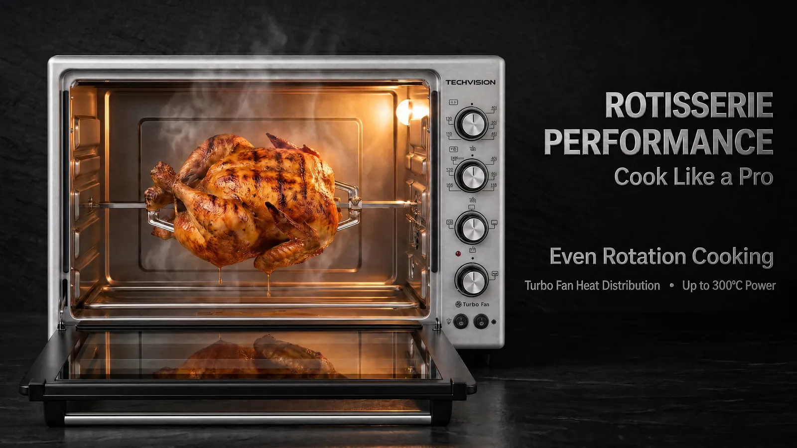 TECHVISION HeatPro 75L Inox Rotisserie